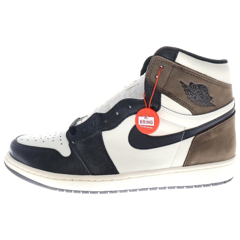 NIKE(ナイキ) AIR JORDAN 1 RETRO HIGH OG DARK MOCHA 555088-105 エアジョーダン1 ダークモカ ハイカットスニーカー ブラック/ブラウン US12/30cm