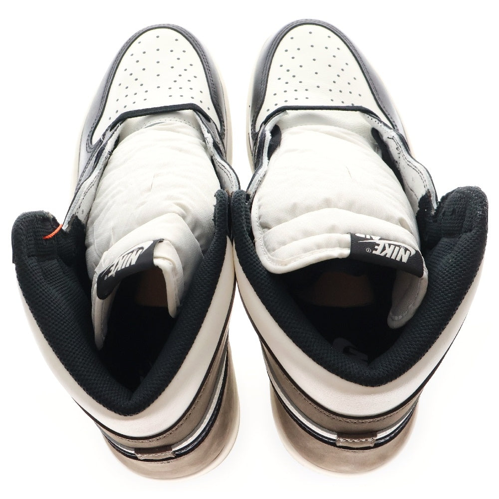 NIKE(ナイキ) AIR JORDAN 1 RETRO HIGH OG DARK MOCHA 555088-105 エアジョーダン1 ダークモカ ハイカットスニーカー ブラック/ブラウン US12/30cm