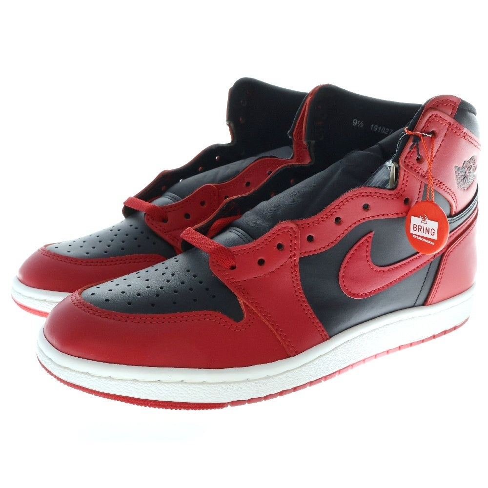 NIKE(ナイキ) AIR JORDAN 1 HIGH 85 VARSITY RED エアジョーダン 1 ハイ 85 バーシティレッド ハイカットスニーカー ブラック/レッド BQ4422-600 US9.5/27.5cm