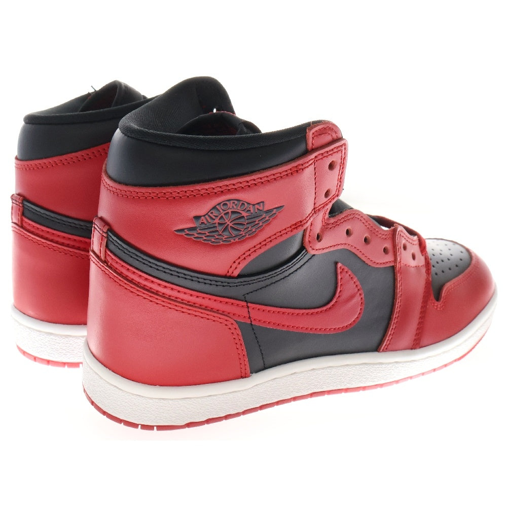 NIKE(ナイキ) AIR JORDAN 1 HIGH 85 VARSITY RED エアジョーダン 1 ハイ 85 バーシティレッド ハイカットスニーカー ブラック/レッド BQ4422-600 US9.5/27.5cm