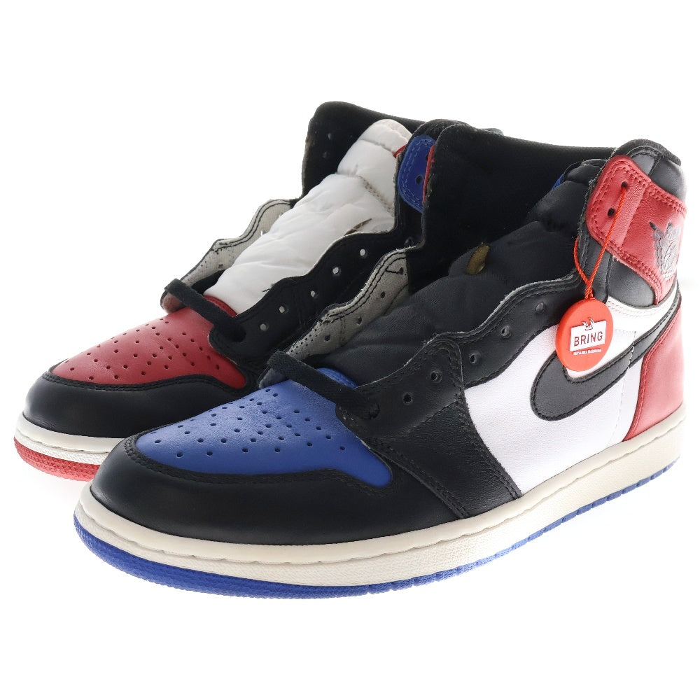 NIKE(ナイキ) AIR JORDAN 1 RETRO HIGH OG TOP 3 555088-026 エアジョーダン1 トップ3 ハイカットスニーカー レッド/ブラック/ブルー US10/28cm