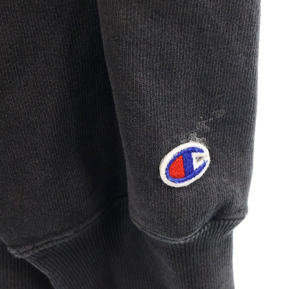 CHAMPION(チャンピオン) 90's REVERSE WEAVE GRORGIA リバースウィーブ ジョージア 刺繍タグ プリントロゴ ブラック