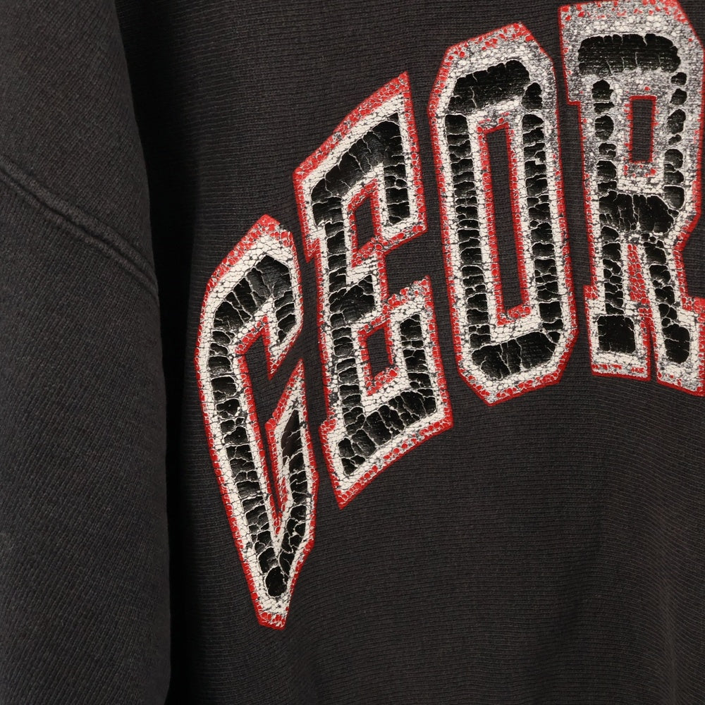 CHAMPION(チャンピオン) 90's REVERSE WEAVE GRORGIA リバースウィーブ ジョージア 刺繍タグ プリントロゴ ブラック