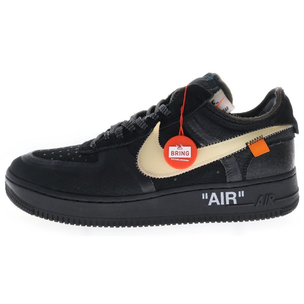 NIKE(ナイキ) ×OFF-WHITE THE 10 AIR FORCE 1 LOW オフホワイト ザテン エアフォースワン ローカットスニーカー ブラック US10.5/28.5cm AO4606-001