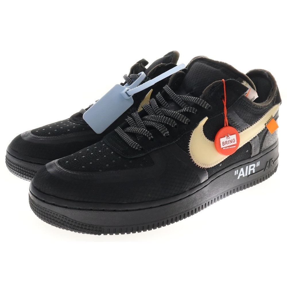 NIKE(ナイキ) ×OFF-WHITE THE 10 AIR FORCE 1 LOW オフホワイト ザテン エアフォースワン ローカットスニーカー ブラック US10.5/28.5cm AO4606-001