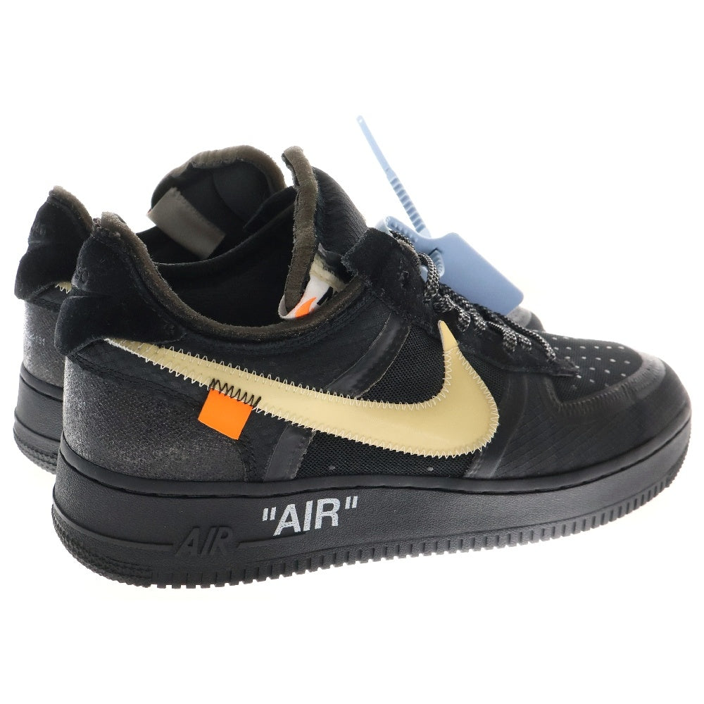 NIKE(ナイキ) ×OFF-WHITE THE 10 AIR FORCE 1 LOW オフホワイト ザテン エアフォースワン ローカットスニーカー ブラック US10.5/28.5cm AO4606-001