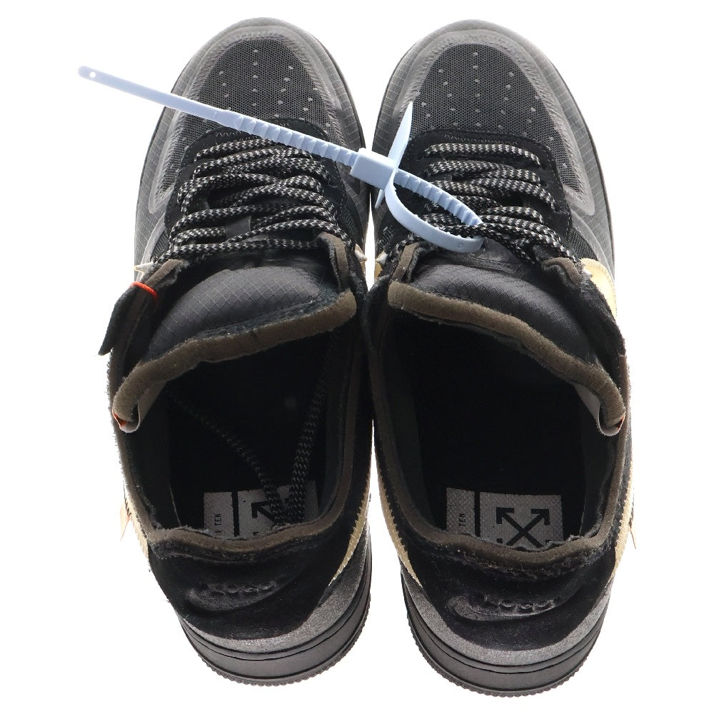NIKE(ナイキ) ×OFF-WHITE THE 10 AIR FORCE 1 LOW オフホワイト ザテン エアフォースワン ローカットスニーカー ブラック US10.5/28.5cm AO4606-001