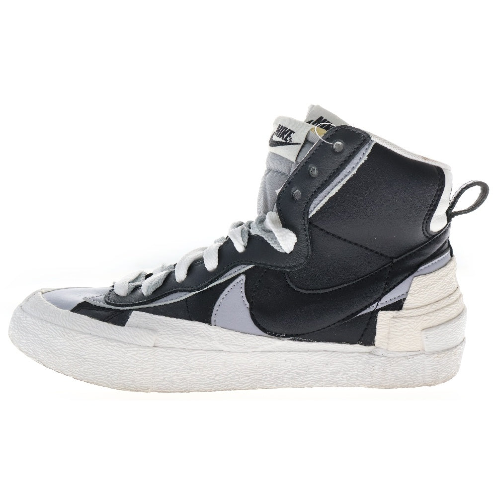 NIKE(ナイキ) ×sacai BLAZER MID BV0072-002 サカイ ブレザーミッド ミッドカットスニーカー ブラック/ホワイト US7.5/25.5cm