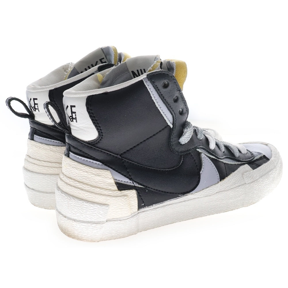 NIKE(ナイキ) ×sacai BLAZER MID BV0072-002 サカイ ブレザーミッド ミッドカットスニーカー ブラック/ホワイト US7.5/25.5cm