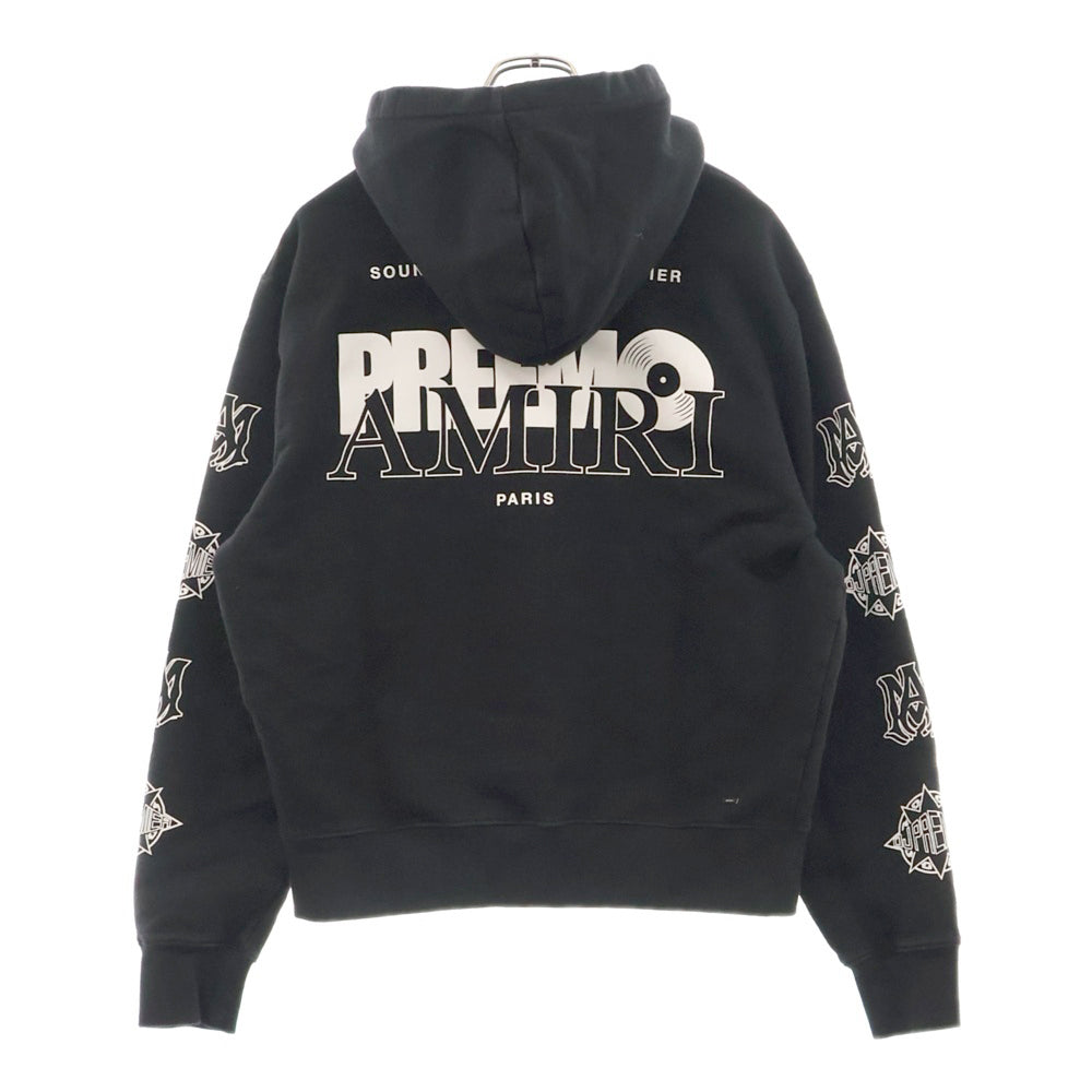 AMIRI(アミリ) Preemo Logo Hoodie プリーモロゴフーディー プルオーバーパーカー ブラック SRAW23MJG012SMRCST0