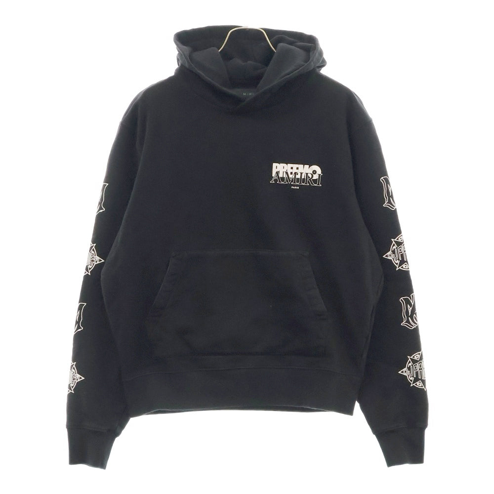 AMIRI(アミリ) Preemo Logo Hoodie プリーモロゴフーディー プルオーバーパーカー ブラック SRAW23MJG012SMRCST0