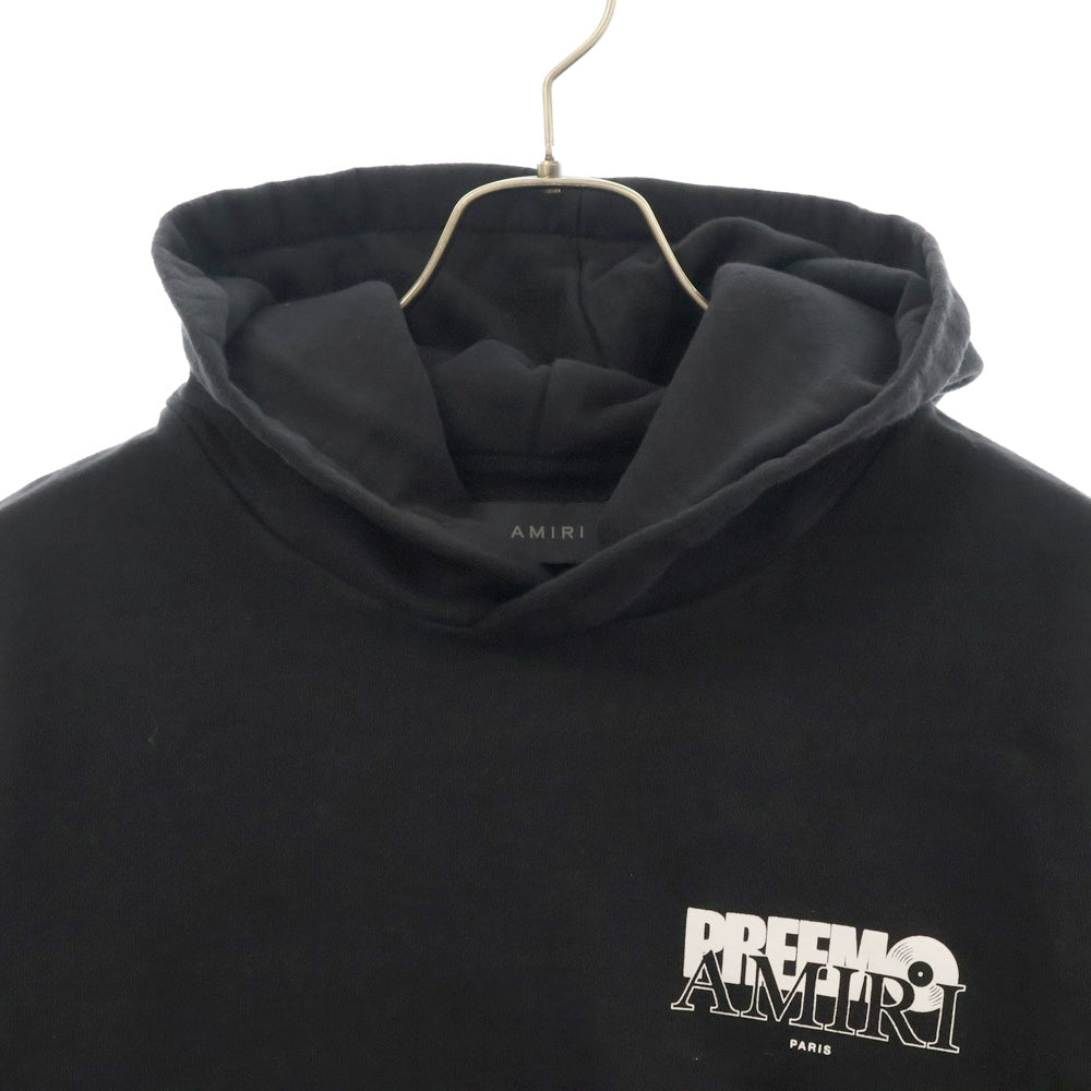AMIRI(アミリ) Preemo Logo Hoodie プリーモロゴフーディー プルオーバーパーカー ブラック SRAW23MJG012SMRCST0