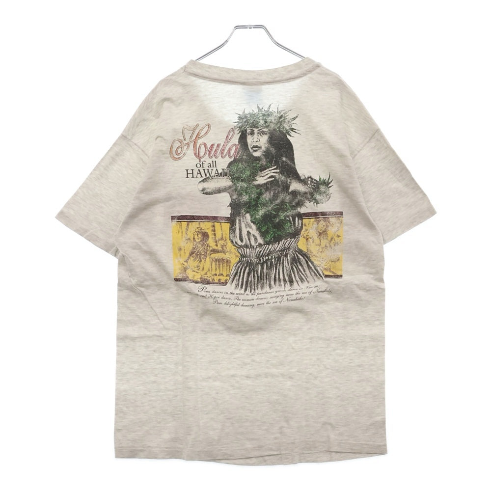 VINTAGE(ヴィンテージ) HAWAIIAN STRENGE HANES ハワイアンストレンジ プリント半袖Tシャツ カットソー グレー