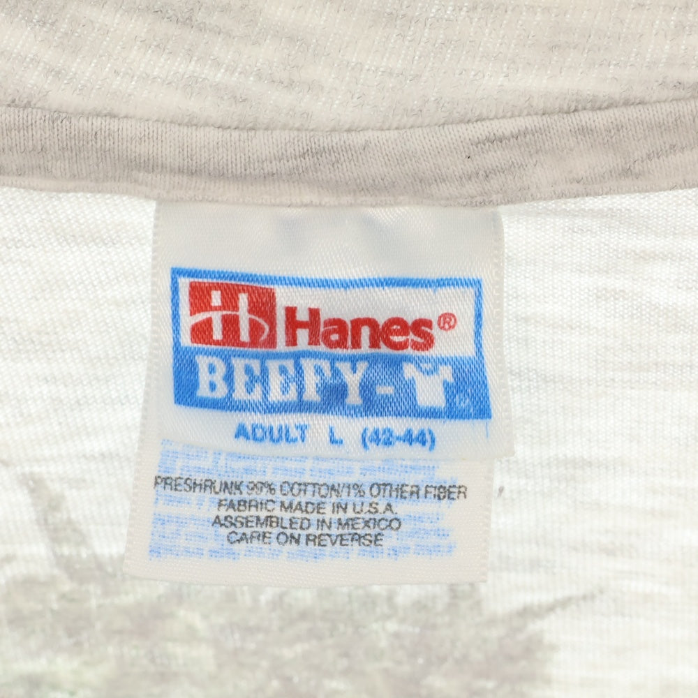 VINTAGE(ヴィンテージ) HAWAIIAN STRENGE HANES ハワイアンストレンジ プリント半袖Tシャツ カットソー グレー