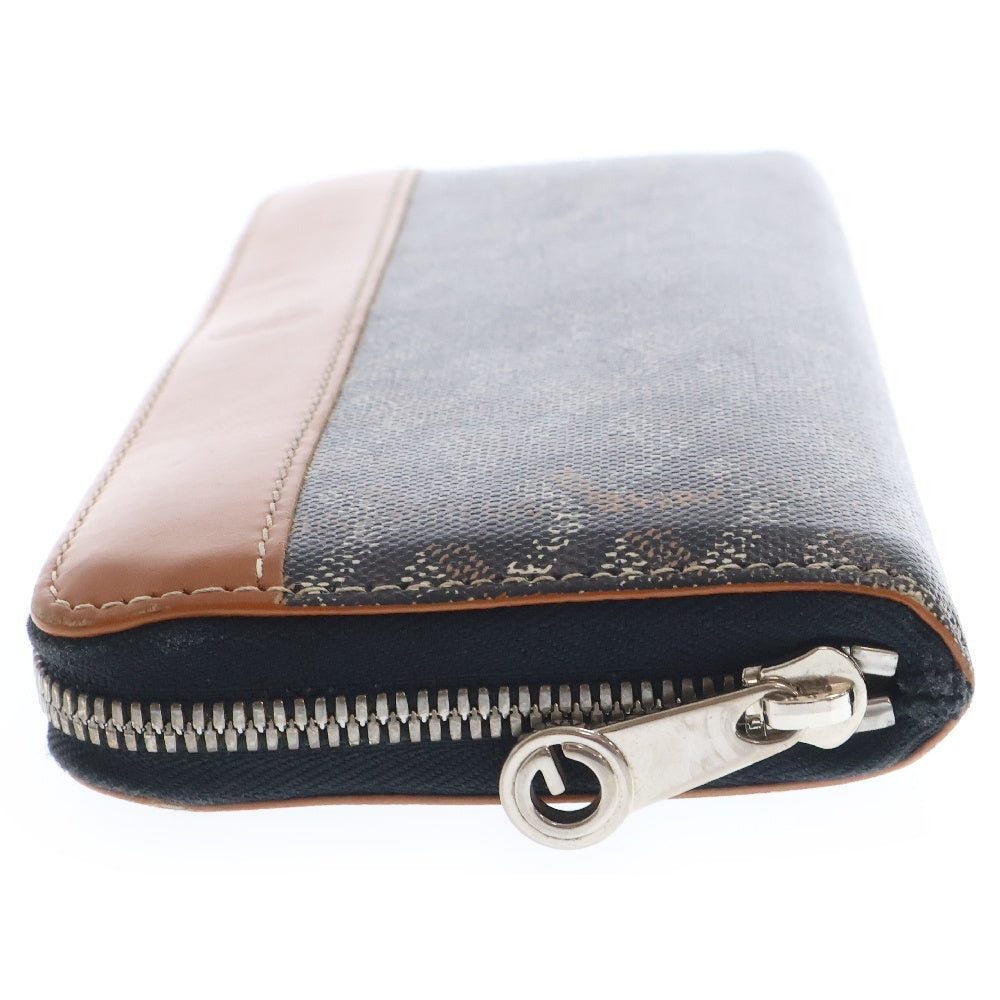GOYARD(ゴヤール) マティニョンGM レザーラウンドジップウォレット ブラウン 長財布