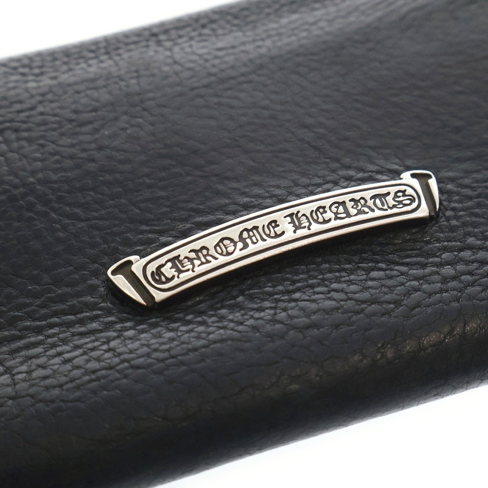 CHROME HEARTS(クロムハーツ) JUDY CROSS BALL ジュディ クロス ボール ボタン レザーウォレット 長財布 ブラック BCA366