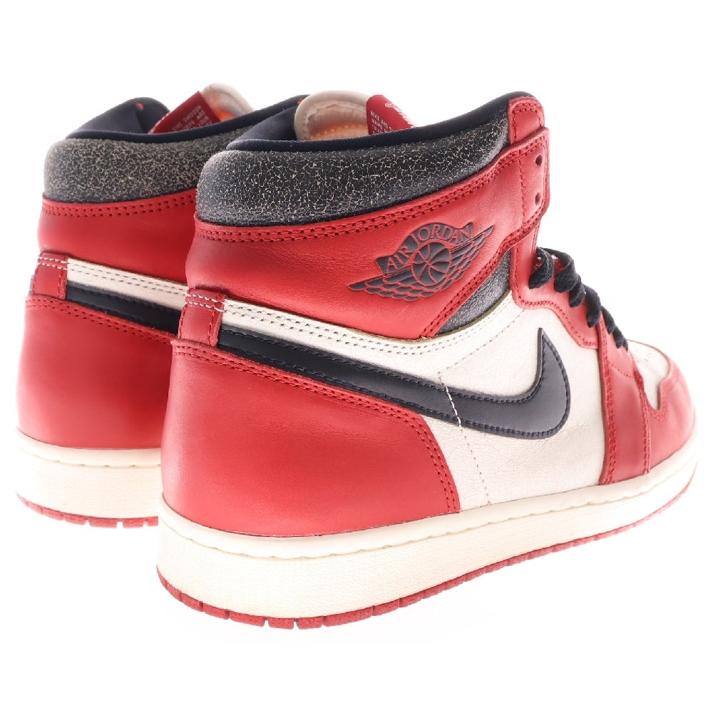 NIKE(ナイキ) AIR JORDAN 1 LOST&FOUND DZ5485-612 エアジョーダン1 ロスト&ファウンド ハイカットスニーカー ホワイト/レッド US10/28cm