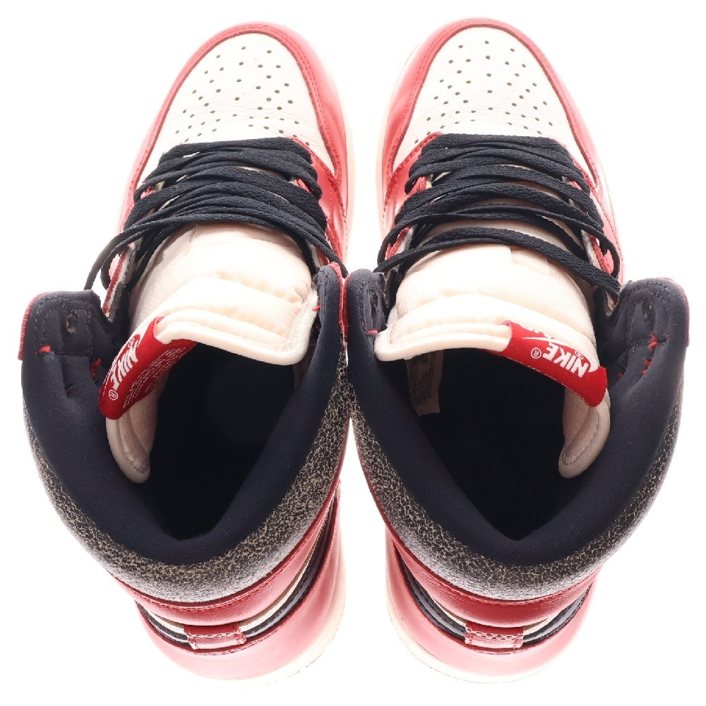 NIKE(ナイキ) AIR JORDAN 1 LOST&FOUND DZ5485-612 エアジョーダン1 ロスト&ファウンド ハイカットスニーカー ホワイト/レッド US10/28cm