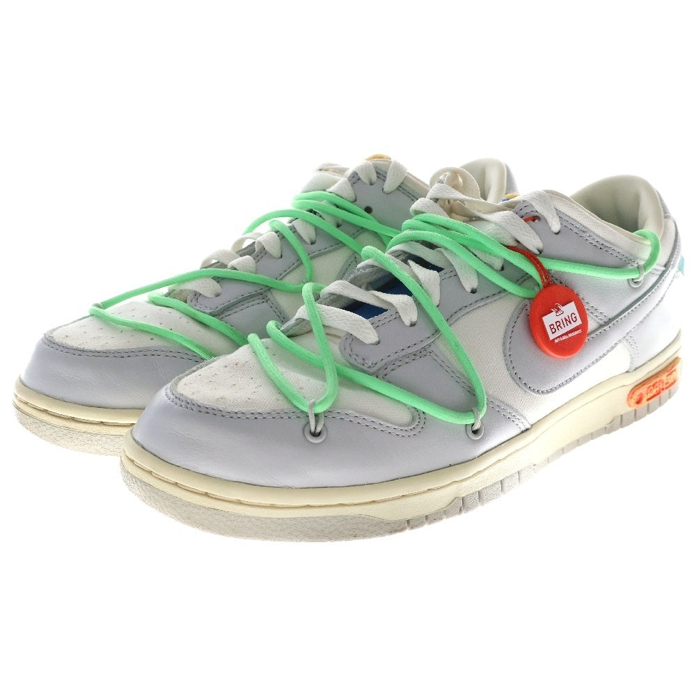 NIKE(ナイキ) ×OFF-WHITE DUNK LOW Lot.26 DM1602-116 オフホワイト ダンク ローカットスニーカー グレー US9/27cm