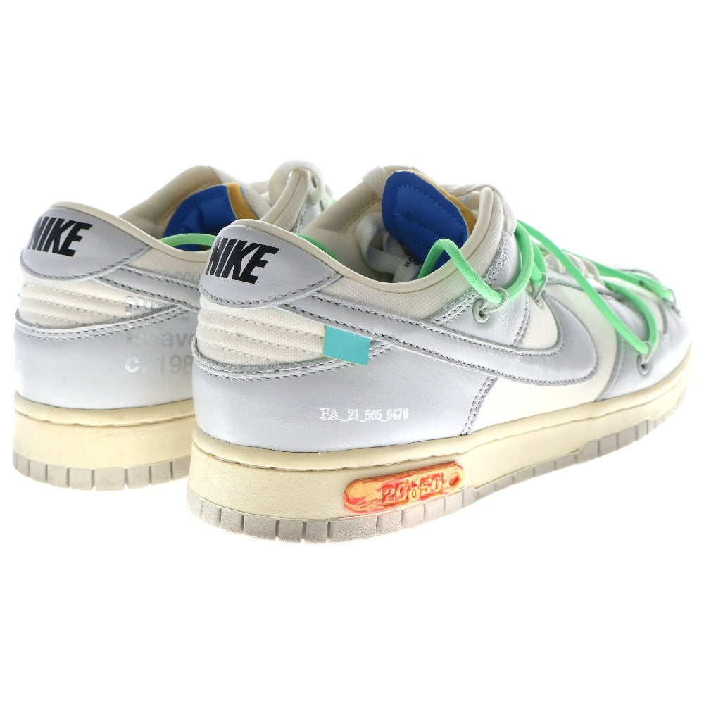 NIKE(ナイキ) ×OFF-WHITE DUNK LOW Lot.26 DM1602-116 オフホワイト ダンク ローカットスニーカー グレー US9/27cm