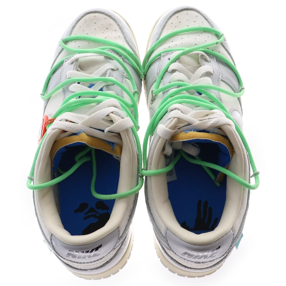 NIKE(ナイキ) ×OFF-WHITE DUNK LOW Lot.26 DM1602-116 オフホワイト ダンク ローカットスニーカー グレー US9/27cm