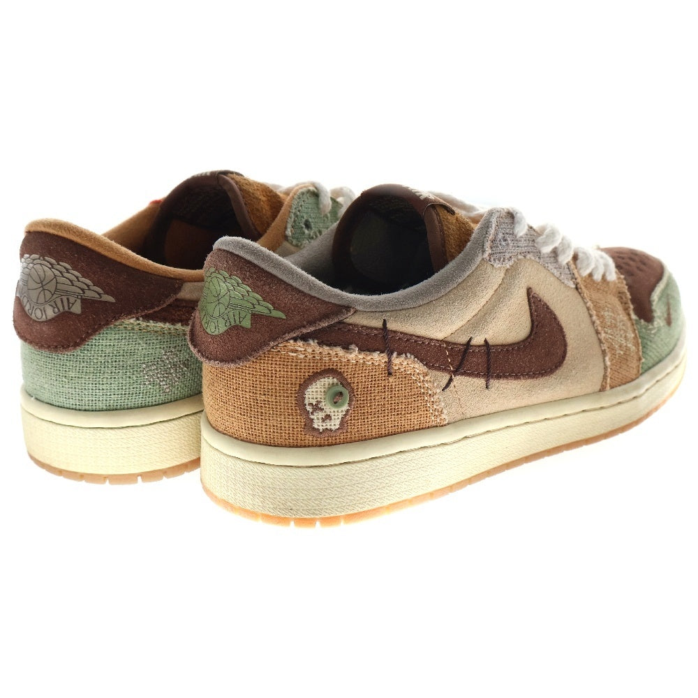 NIKE(ナイキ) ×Zion Williamson AIR JORDAN 1LOW OG DZ7292 200 ザイオンウイリアムズ エアジョーダン1ロー ローカットスニーカー ベージュ US8/26cm