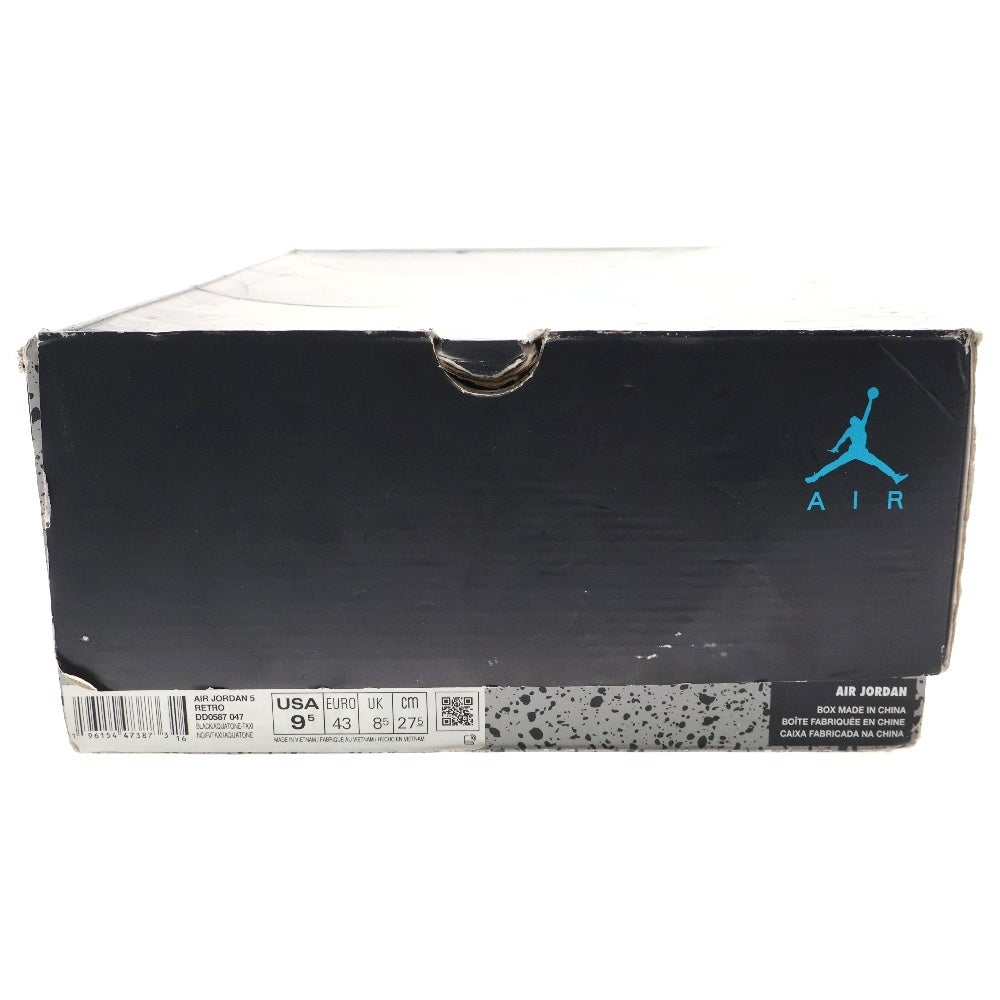 NIKE(ナイキ) Air Jordan 5 Aqua DD0587 047 エアジョーダン5アクア ミッドカットスニーカー ブラック US9.5/27.5cm