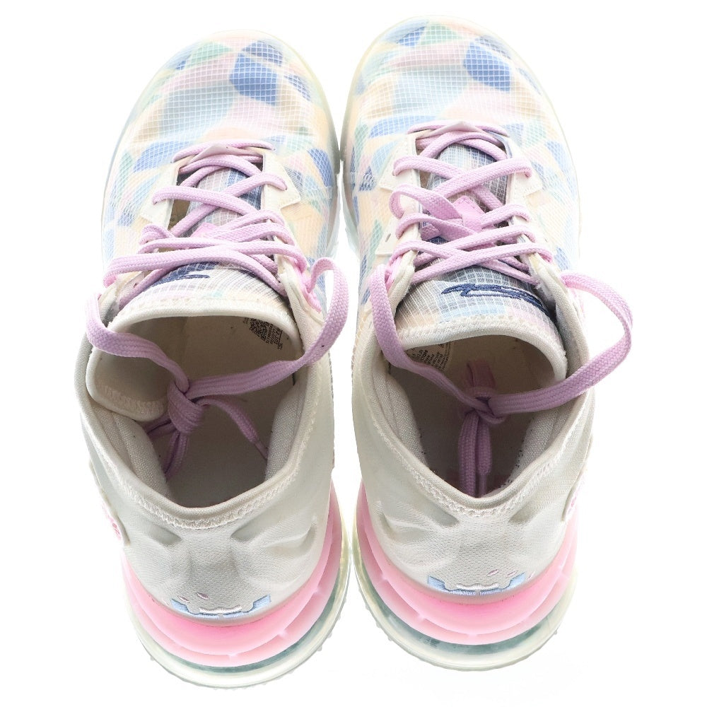 NIKE(ナイキ) ×atmos LeBron 18 Low Cherry Blossom CV7562-101 アトモス レブロン18ロー チェリーブロッサム ローカットシューズ マルチカラー US9/27cm
