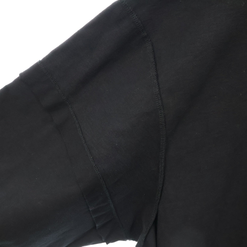 VETEMENTS(ヴェトモン) 24SS DECONSTRUCTED LONGSLEEVE T-SHIRT デコンストラクト 長袖Tシャツ ブラック UE64LS600B