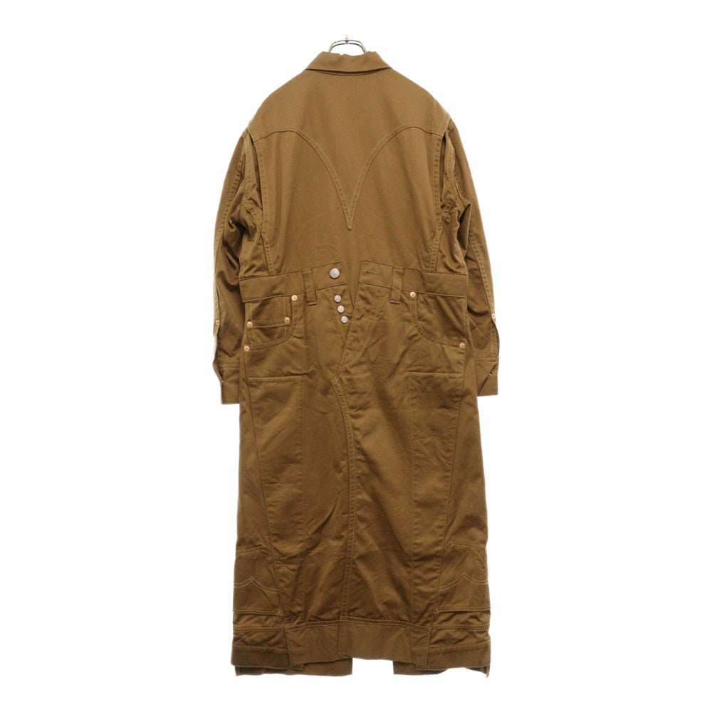 JUNYA WATANABE COMME des GARCONS(ジュンヤワタナベ コムデギャルソン) ×Levi's DECONSTRUCTION TWILL COAT ディコンストラクション ツイル コート ブラウン WN-C204