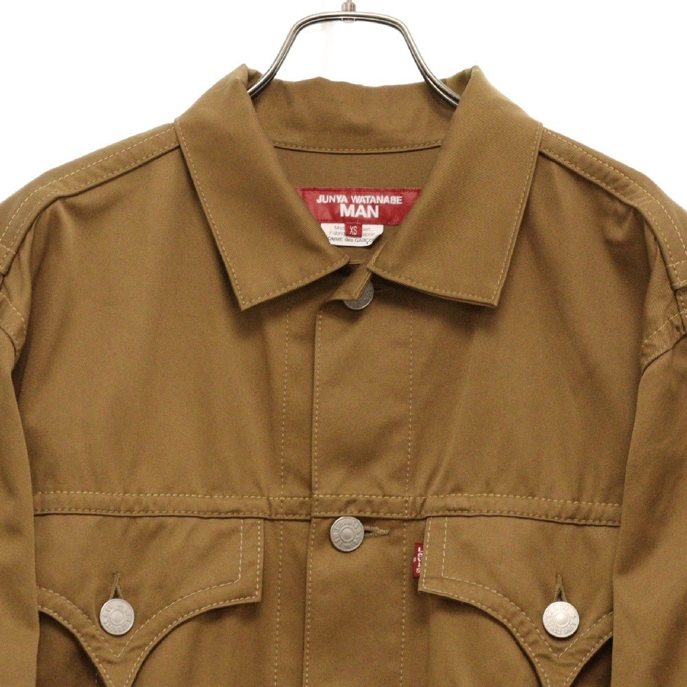 JUNYA WATANABE COMME des GARCONS(ジュンヤワタナベ コムデギャルソン) ×Levi's DECONSTRUCTION TWILL COAT ディコンストラクション ツイル コート ブラウン WN-C204