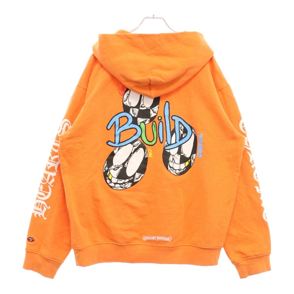CHROME HEARTS(クロムハーツ) ×MATTY BOY PPO LINK BUILD PLVR マッティボーイ リンクビルド プリントスウェットプルオーバー オレンジ