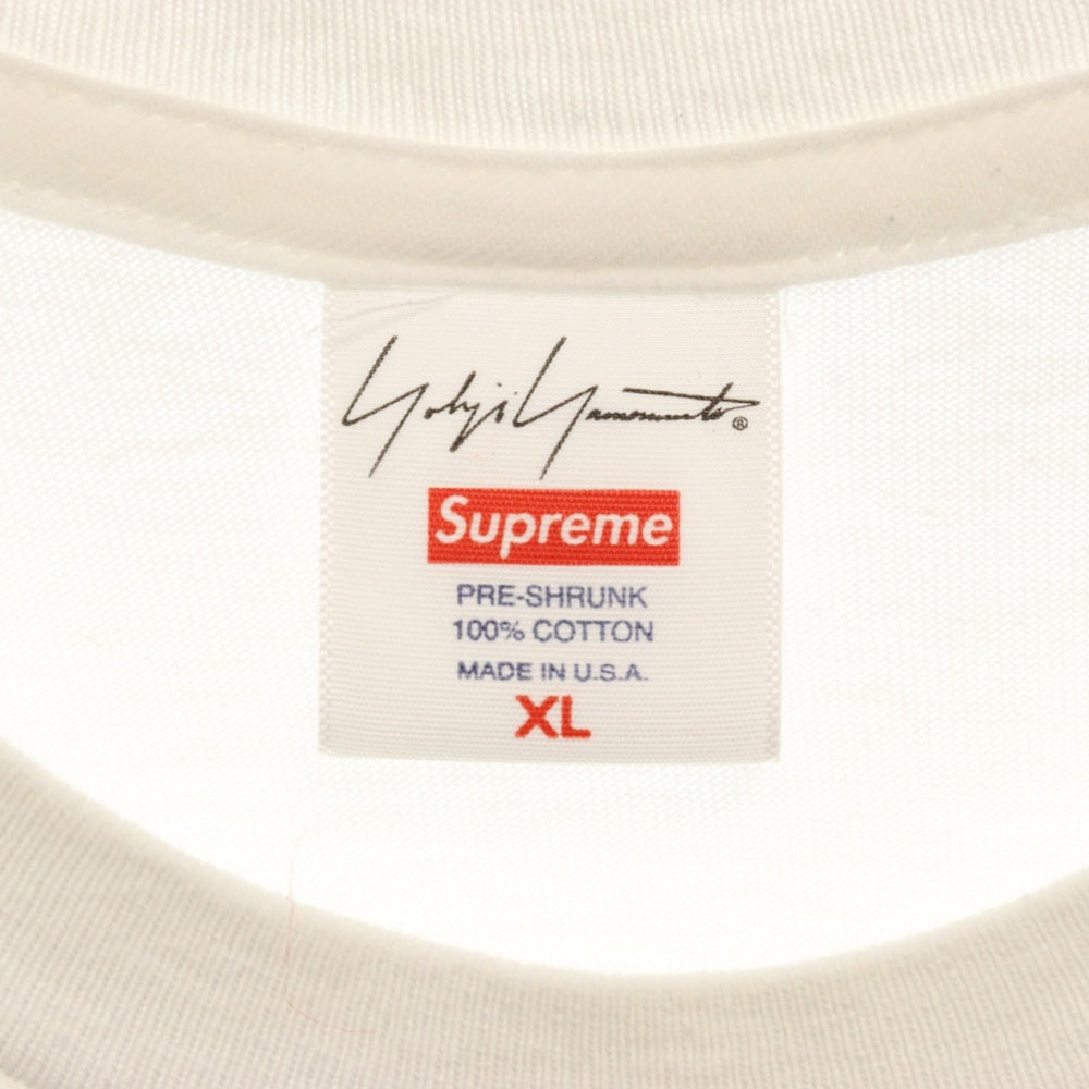 SUPREME(シュプリーム) 20AW ×Yohji Yamamoto Logo Tee ヨウジヤマモト ロゴ 半袖Tシャツ ホワイト
