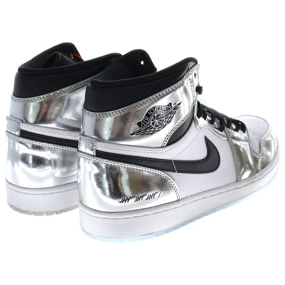 NIKE(ナイキ) AIR JORDAN 1 RETRO HI THINK 16 PASS THE TORCH AQ7476-016 エアジョーダン1 パスザトーチ ハイカットスニーカー シルバー/ホワイト US11.5/29.5cm