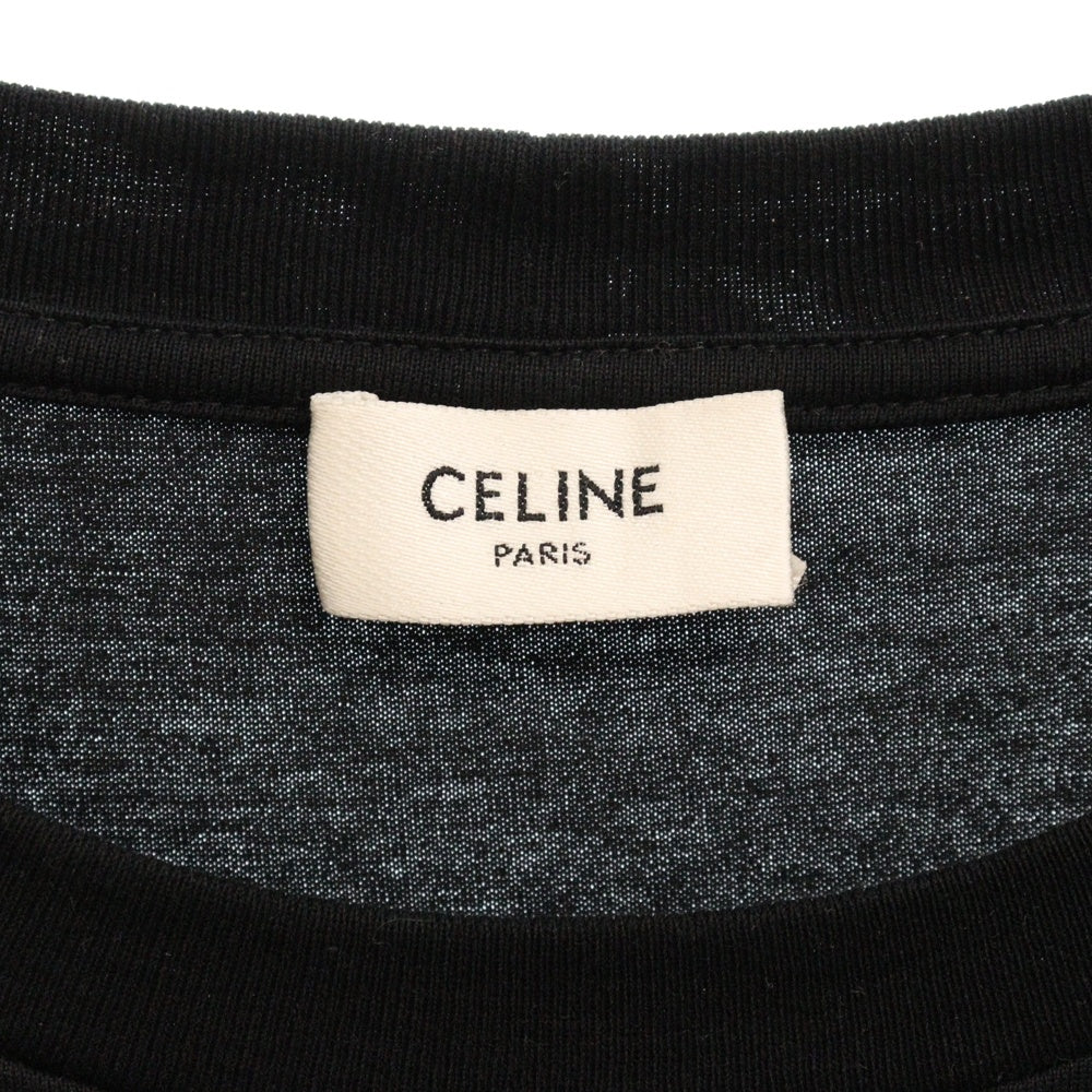 CELINE(セリーヌ) 24SS トリオンフルーズ 半袖Tシャツ カットソー ブラック 2X04I671Q