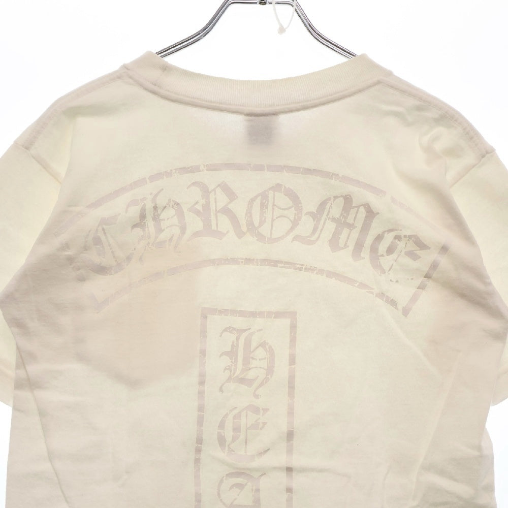 CHROME HEARTS(クロムハーツ) 5Pスター バックロゴプリント半袖Tシャツ ホワイト カットソー
