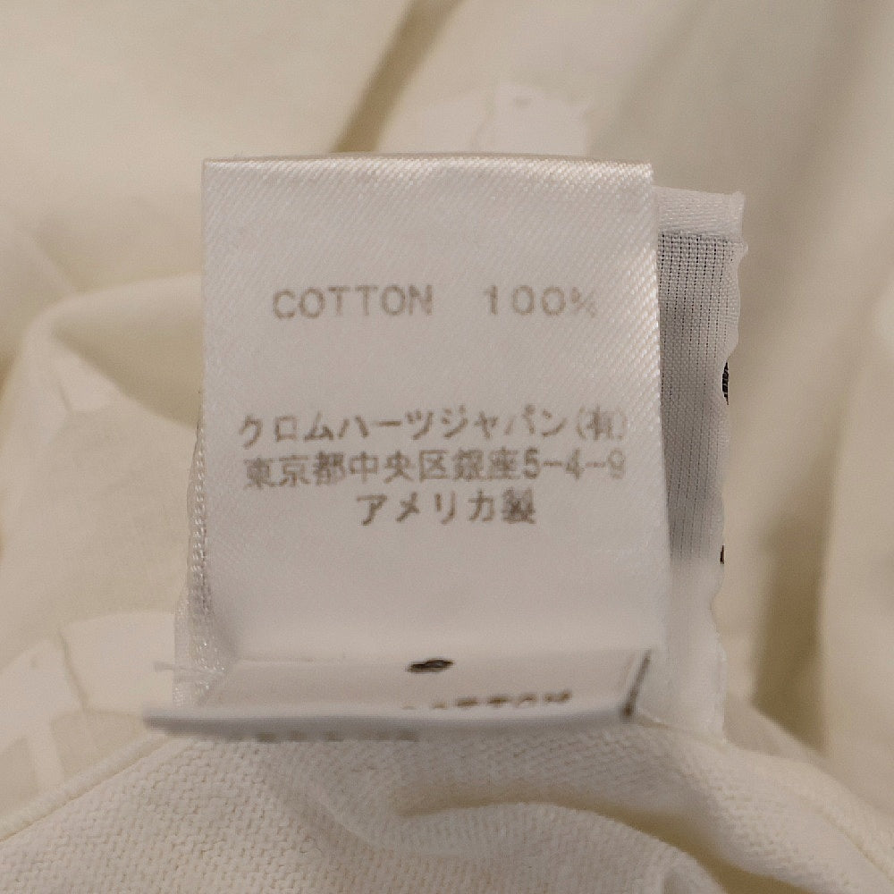 CHROME HEARTS(クロムハーツ) 5Pスター バックロゴプリント半袖Tシャツ ホワイト カットソー