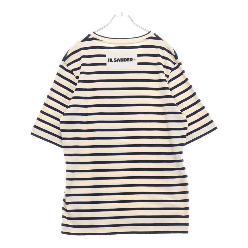 JIL SANDER +(ジルサンダープラス) バックロゴ ボーダー 半袖カットソー Tシャツ J47GC0109 J46497