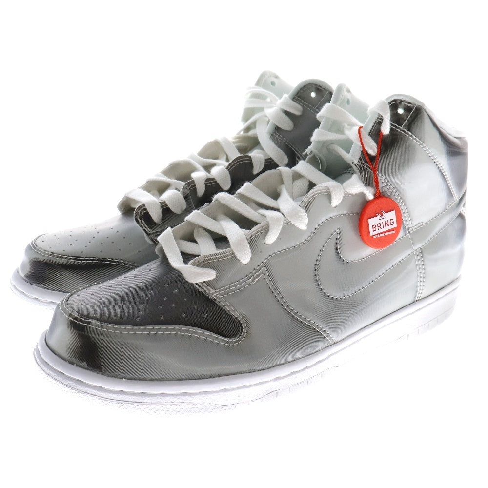 NIKE(ナイキ) ×CLOT DUNK HIGH SILVER FLIX クロット ダンク シルバーフラックス ハイカットスニーカー シルバー US8.5/26.5cm DH4444-900