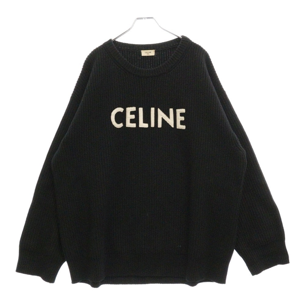CELINE(セリーヌ) フロントロゴ オーバーサイズニット ブラック 2A19R423P