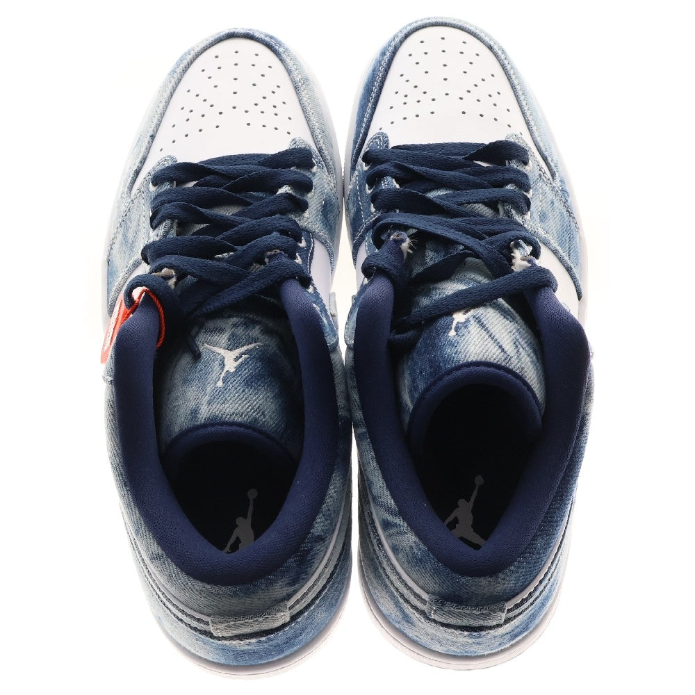 NIKE(ナイキ) AIR JORDAN 1 LOW WASHED DENIM CZ8455-100 エアジョーダン 1 ローカットスニーカー ブルー US9/27cm