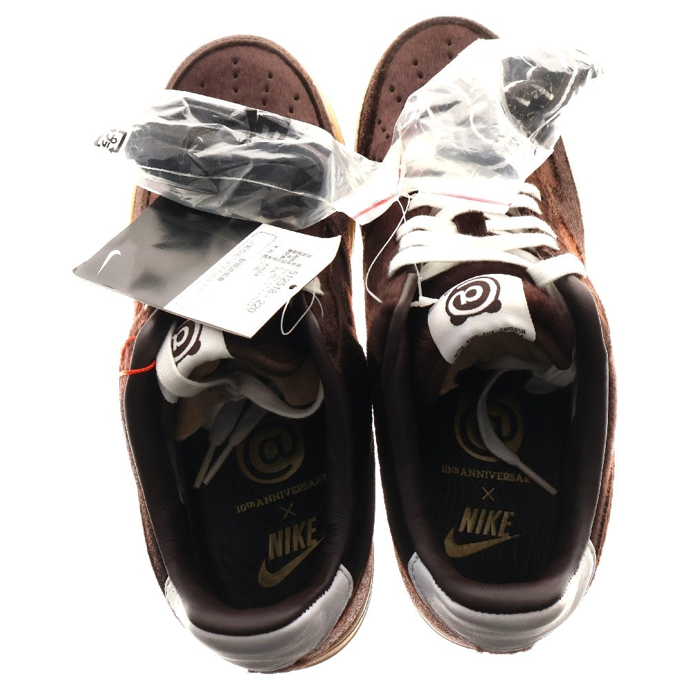 NIKE(ナイキ) 【観賞用 2011年製】AIR FORCE 1 LOW PRM TZ BE@RBRICK Brown 512518-220 エアフォース1 プレミアム ベアブリック ローカットスニーカー ブラウン US10/28cm