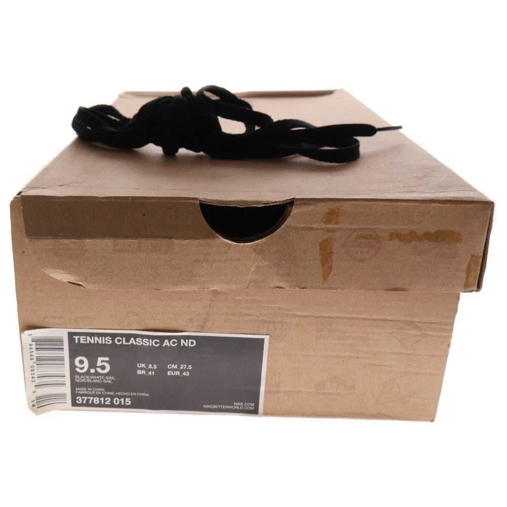 NIKE(ナイキ) 【観賞用 2011年製】×uniform experiment FRAGMENT TENNIS CLASSIC AC MD テニスクラシック ローカットスニーカー US9.5/27.5cm 377812-015