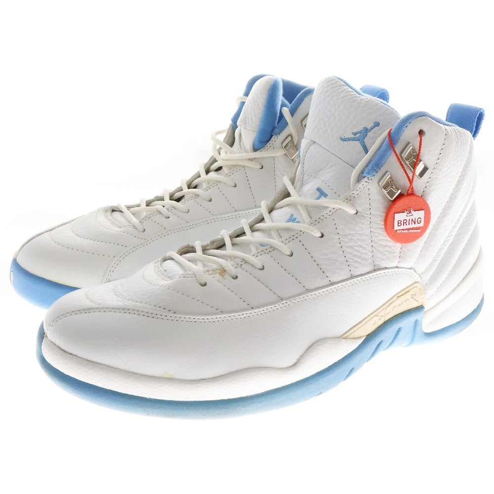 NIKE(ナイキ) 【観賞用 2004年製】JORDAN 12 RETRO Melo 136001 142 ジョーダン12レトロ メロ ハイカットスニーカー ホワイト/ライトブルー US11/29cm