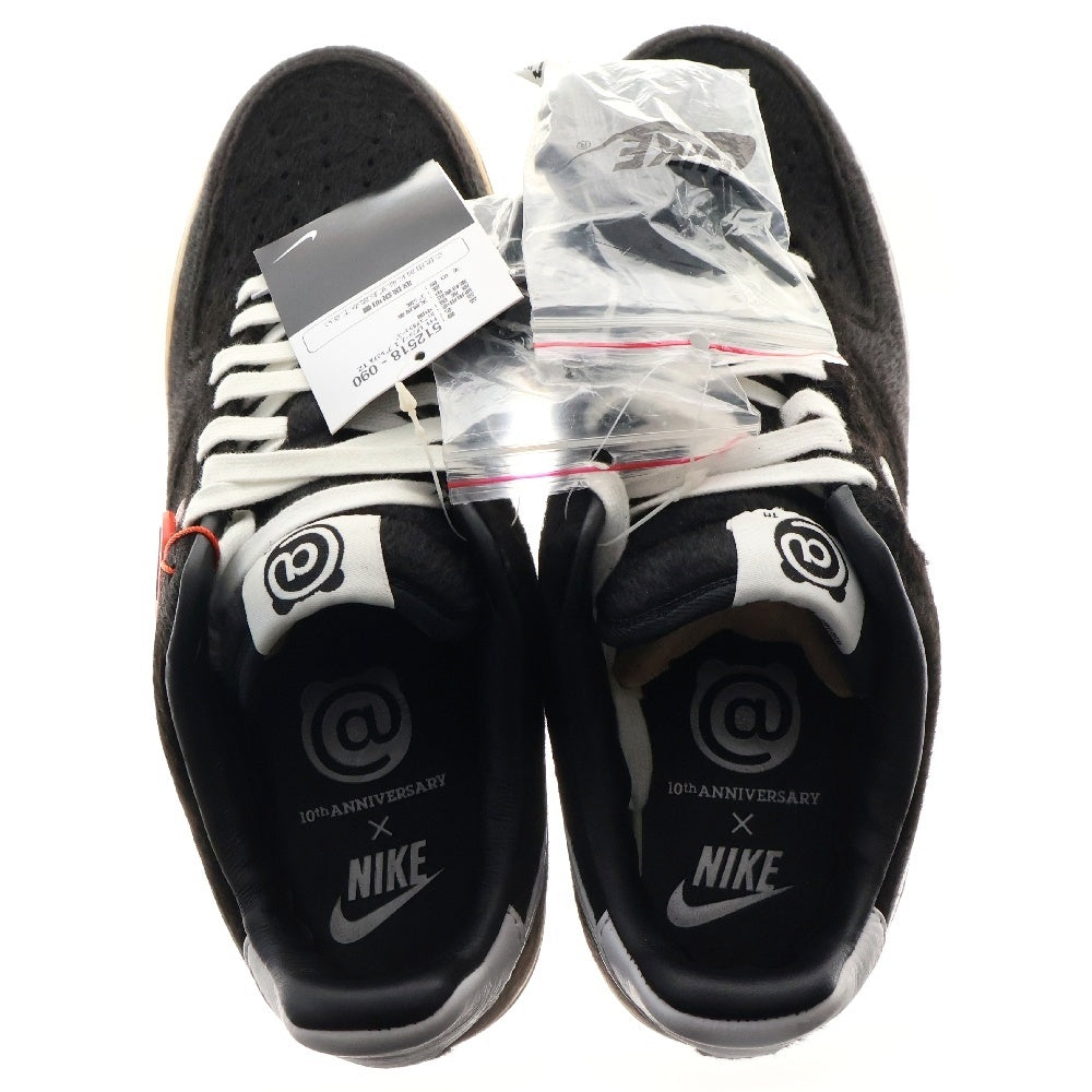 NIKE(ナイキ) 【観賞用 2011年製】AIR FORCE 1 LOW PRM TZ BE@RBRICK Brown 512518-090 エアフォース1 プレミアム ベアブリック ローカットスニーカー ブラック US10/28cm