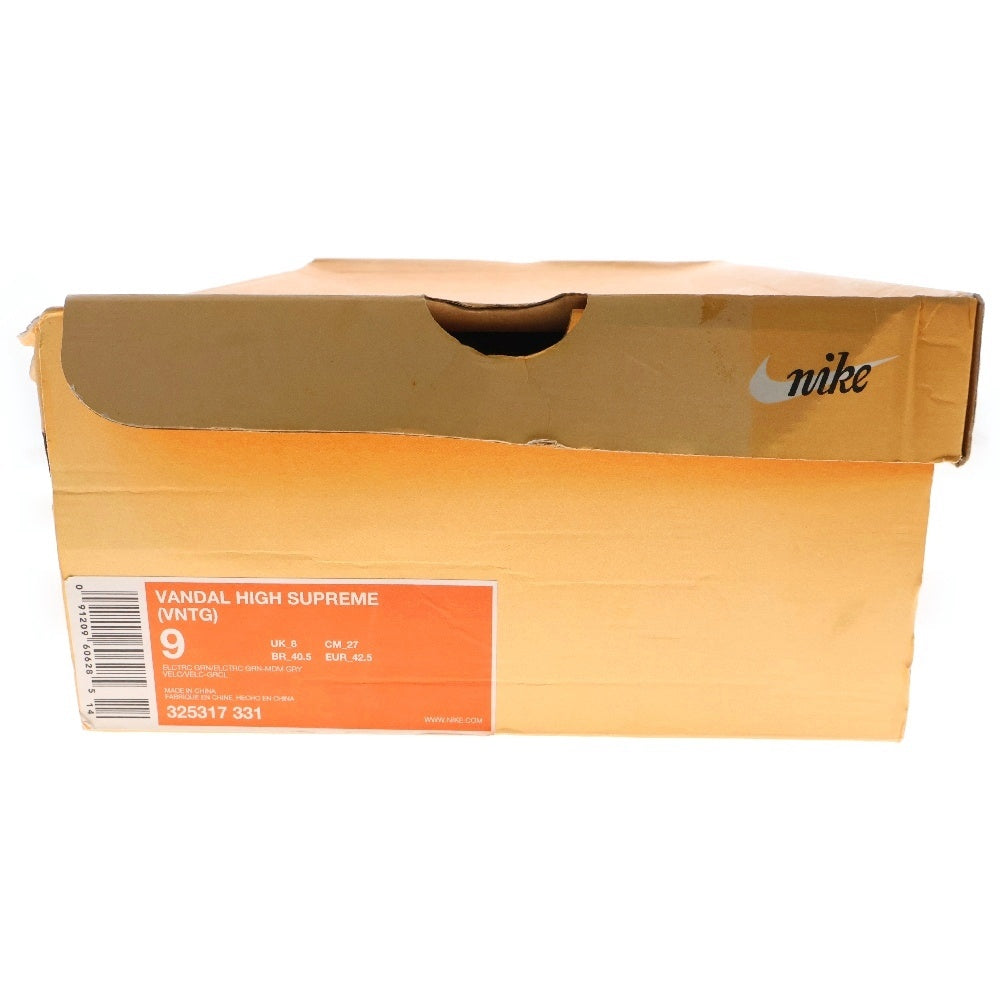 NIKE(ナイキ) 【観賞用 2009年製】VANDAL HIGH SUPREME VNTG 325317-331 バンダルハイシュプリーム ハイカットスニーカー グリーン US9/27cm