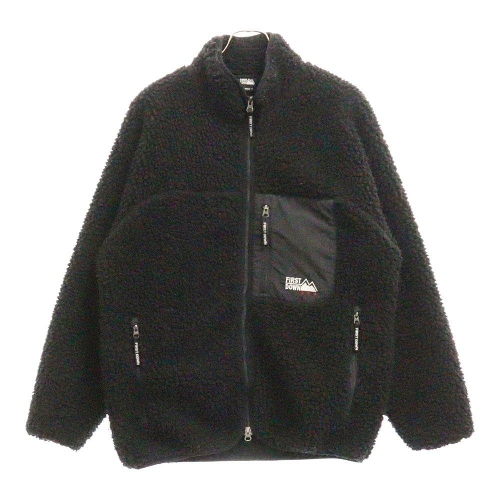 FIRST DOWN(ファーストダウン) TUMBLING BOA BLOUSON ボア フリースジャケット ブラック F842515