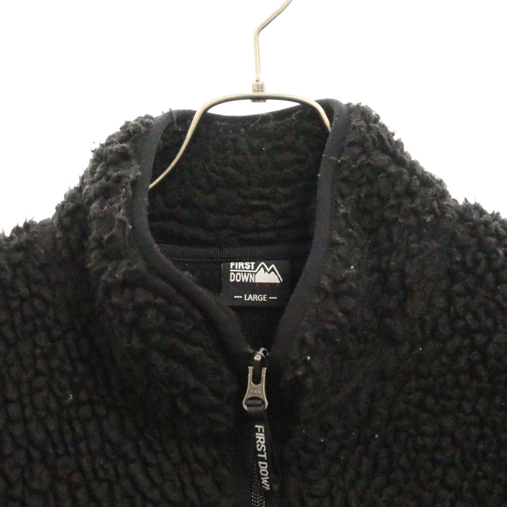 FIRST DOWN(ファーストダウン) TUMBLING BOA BLOUSON ボア フリースジャケット ブラック F842515