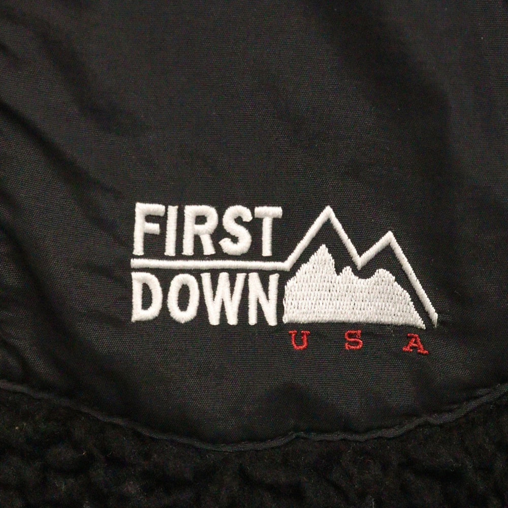 FIRST DOWN(ファーストダウン) TUMBLING BOA BLOUSON ボア フリースジャケット ブラック F842515