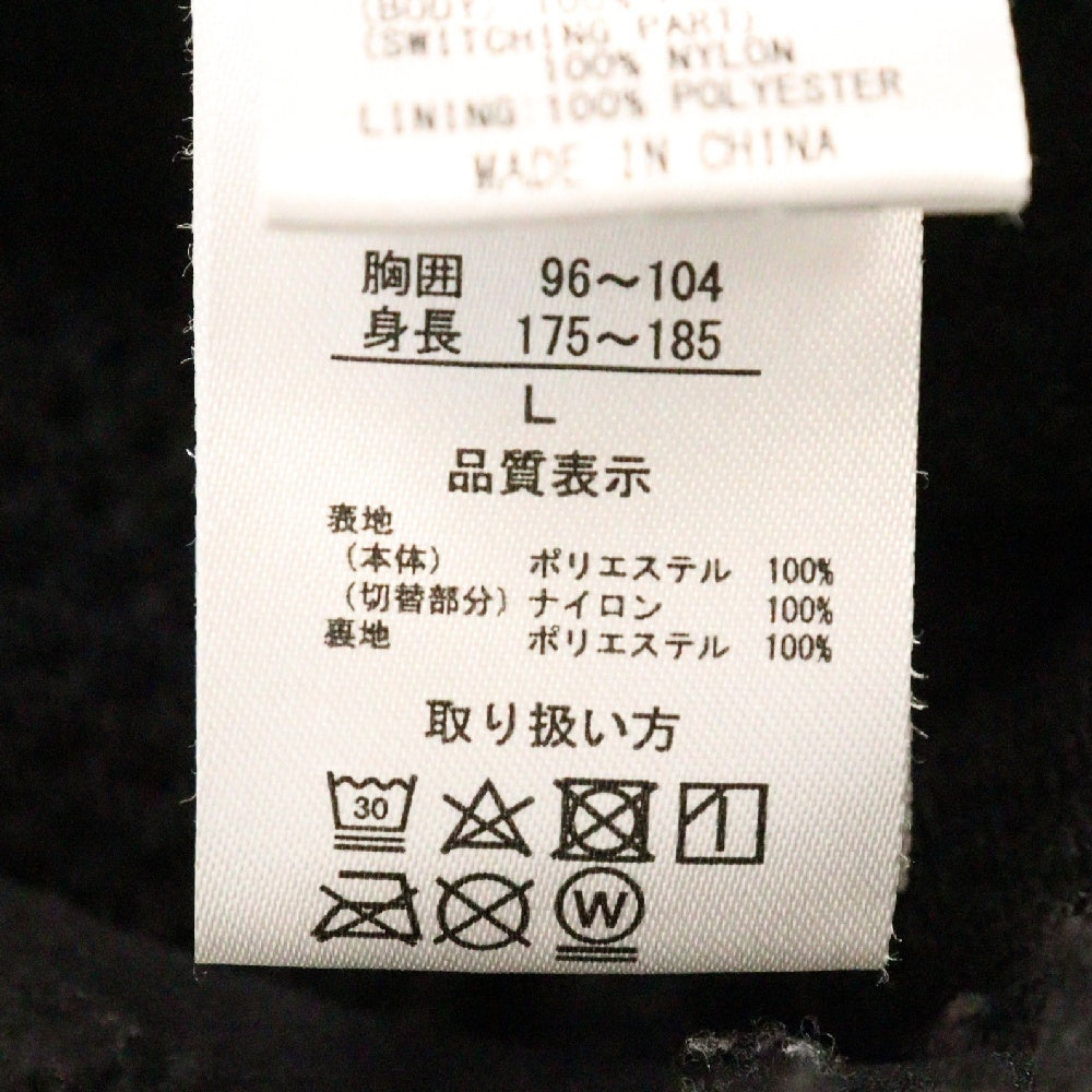 FIRST DOWN(ファーストダウン) TUMBLING BOA BLOUSON ボア フリースジャケット ブラック F842515
